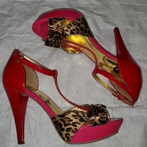 Guess Color Block Heels